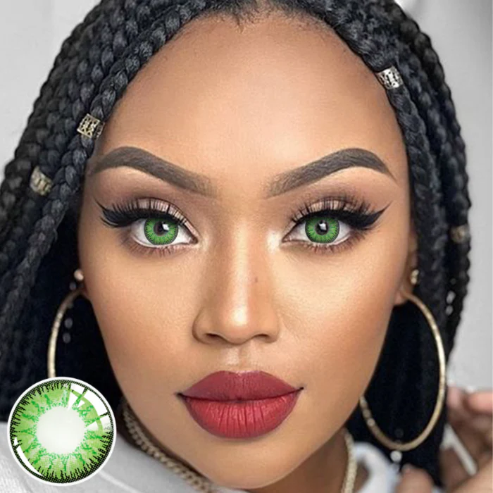 Vika Tricolor Green Color Contact Lense