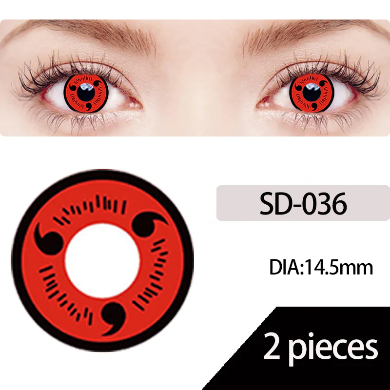 Sasuke Uchiha Cosplay Color Contact Lenses