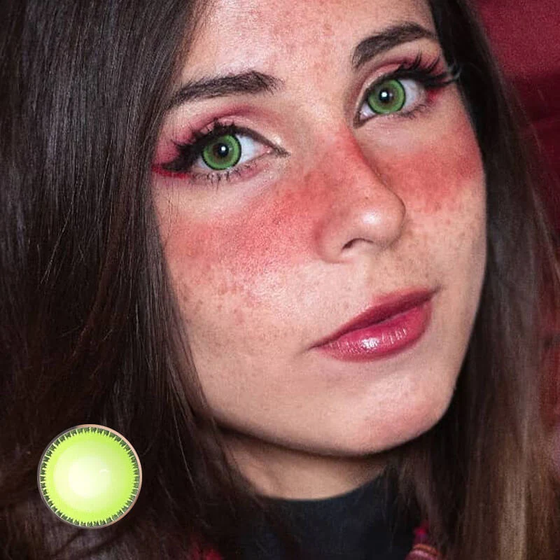 【NEW】Yummy Green Daily Disposable 10Pcs Color Contact Lenses