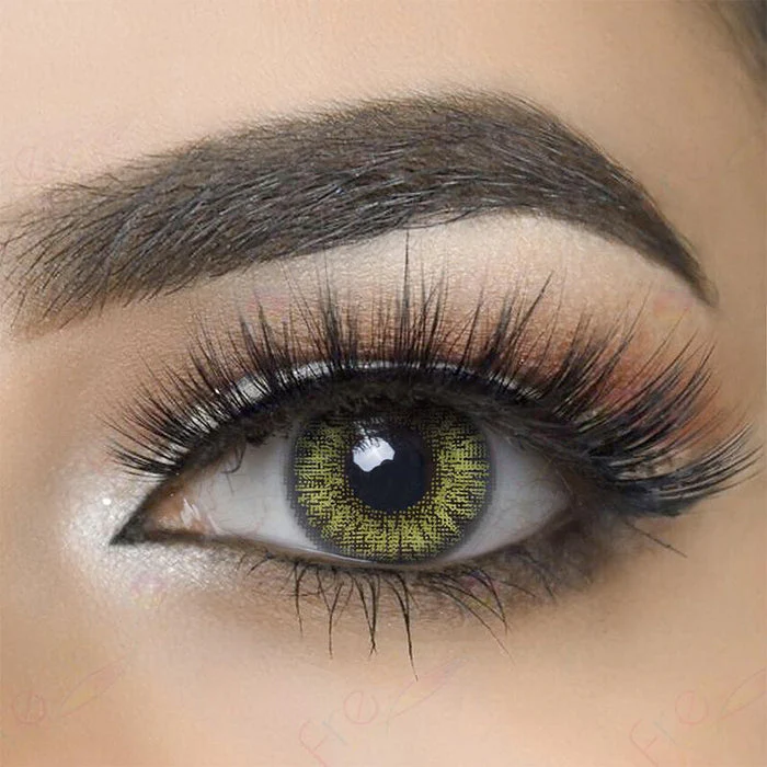 Three Tone Gemstone Green Color Contact Lenses
