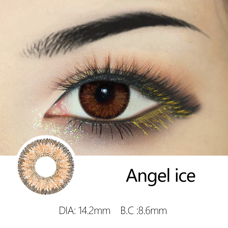 Angel Ice Brown Color Contact Lenses【Prescription】
