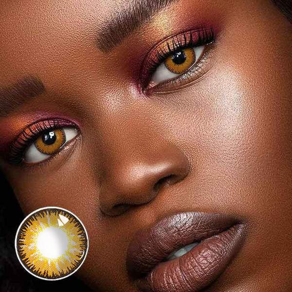 Mystery Brown Color Contact Lenses