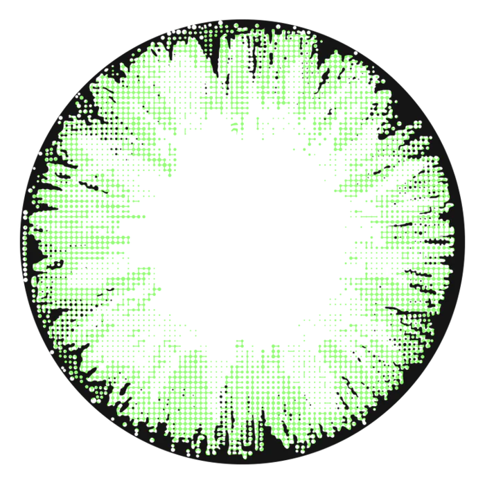 Glitter(Big Eye) Green Color Contact Lenses