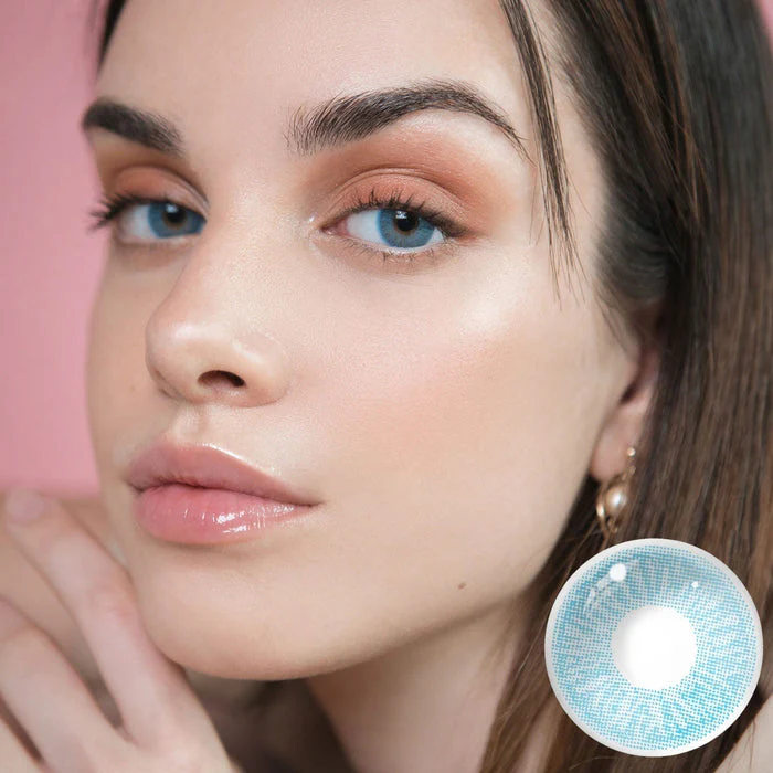 1-Day 10Pcs Lee Bible Blue Daily Disposable 10Pcs Color Contact Lenses