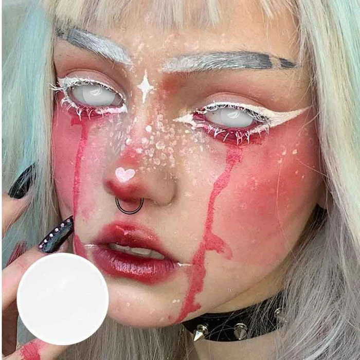 White Out Halloween Color Contact Lenses