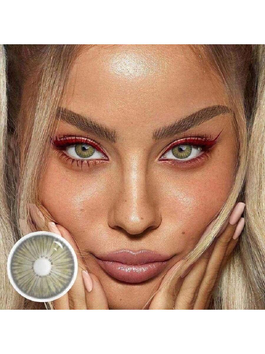 1Pair/2Pces Magiceye New York Ⅱ Appeal Gary Brown Contact Lenses Colored Cosmetic Beauty Contact Lens For Dark Eye Lens 14.2mm