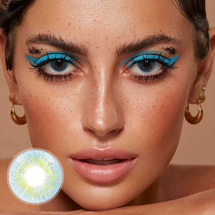 Queen Blue Color Contact Lenses【Prescription】