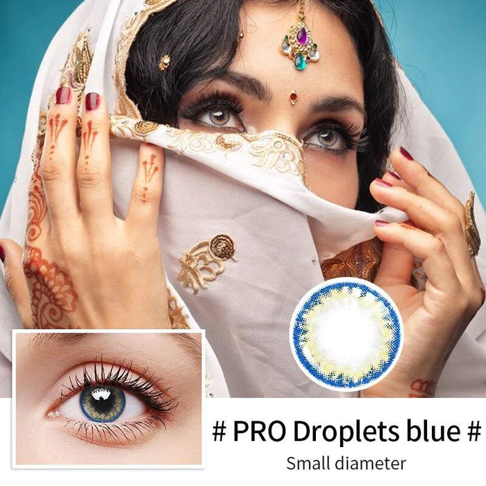 PRO Aqua Blue Daily Disposable 10Pcs Color Contact Lenses