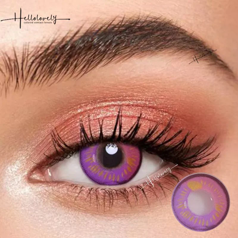 Anime Purple Crazy Contact Lenses