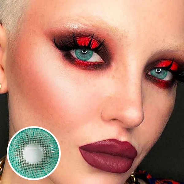 1-Day 10Pcs Glacier Green Daily Disposable 10Pcs Color Contact Lenses