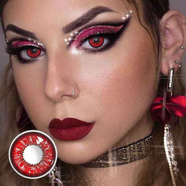 Love Word Red Color Contact Lenses