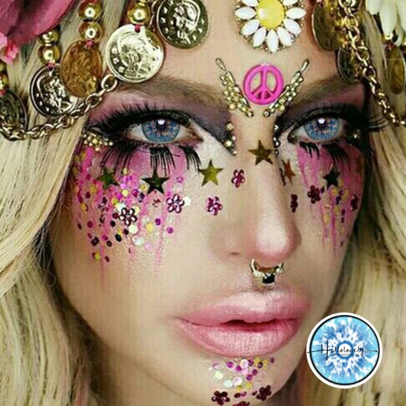 Icey Blue Cosplay Color Contact Lenses