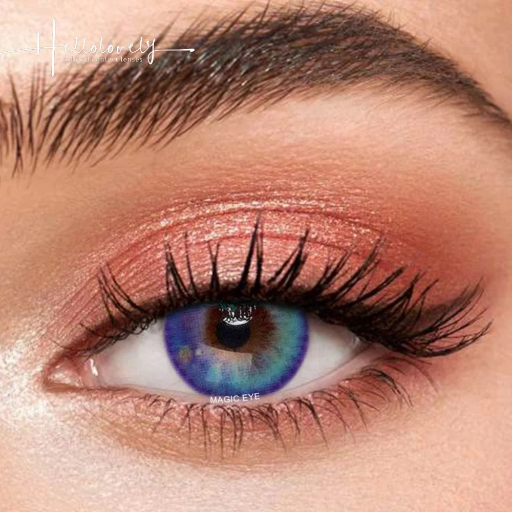 【HOT】Girl Tears Blue Color Contact Lenses