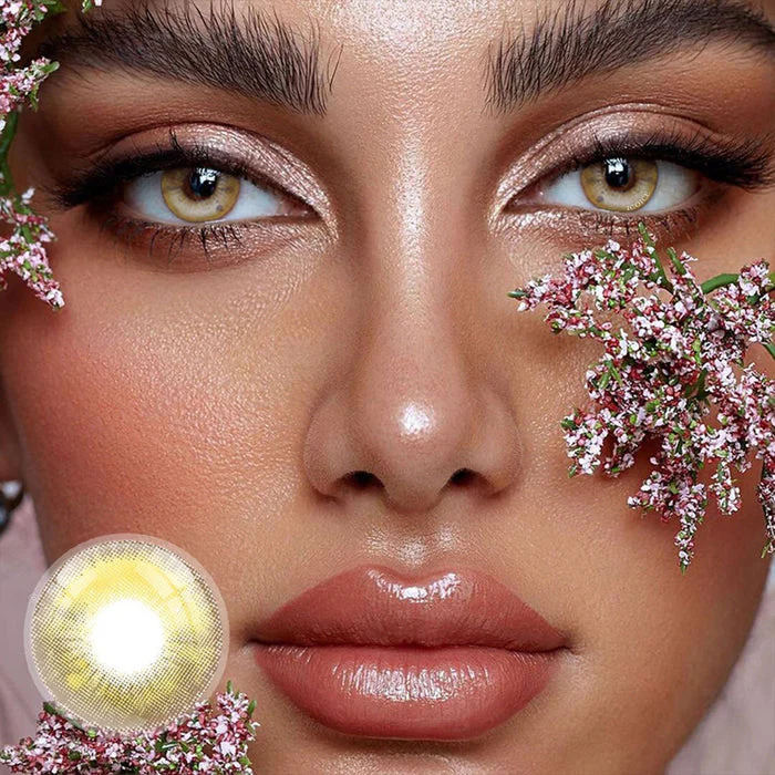 Girl Tears Honey Color Contact Lenses