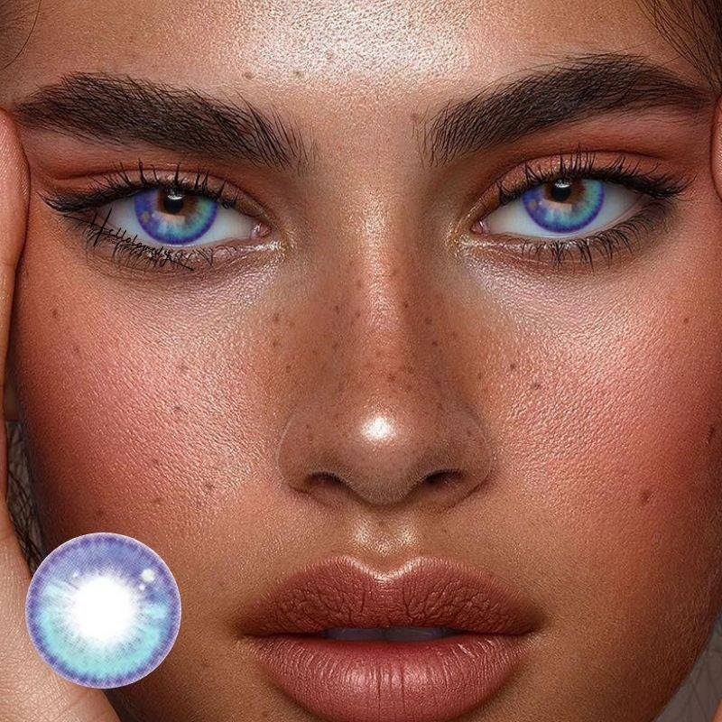【HOT】Girl Tears Blue Color Contact Lenses