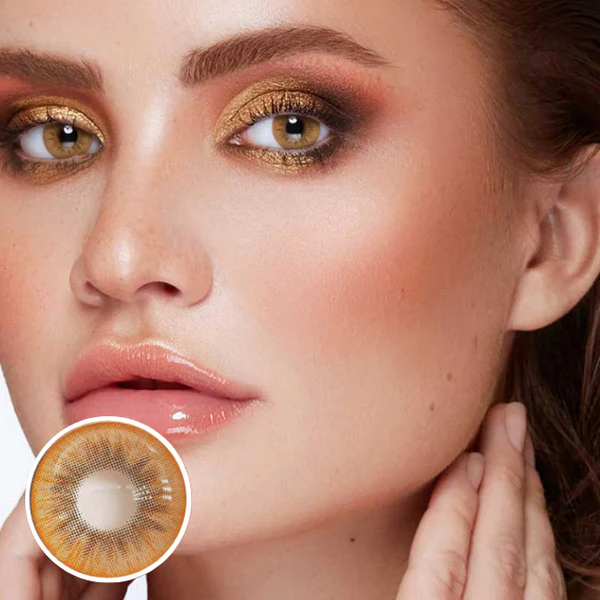 1-Day 10Pcs Glacier Brown Daily Disposable 10Pcs Color Contact Lenses