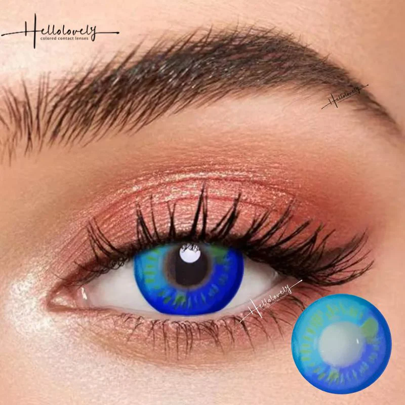 Anime Blue Crazy Contact Lenses