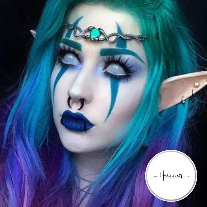 White Out Halloween Color Contact Lenses