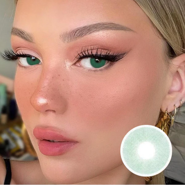 1-Day 10Pcs【NEW】Hidrocor Verde Daily Disposable 10Pcs Color Contact Lenses【PRESCRIPTION】