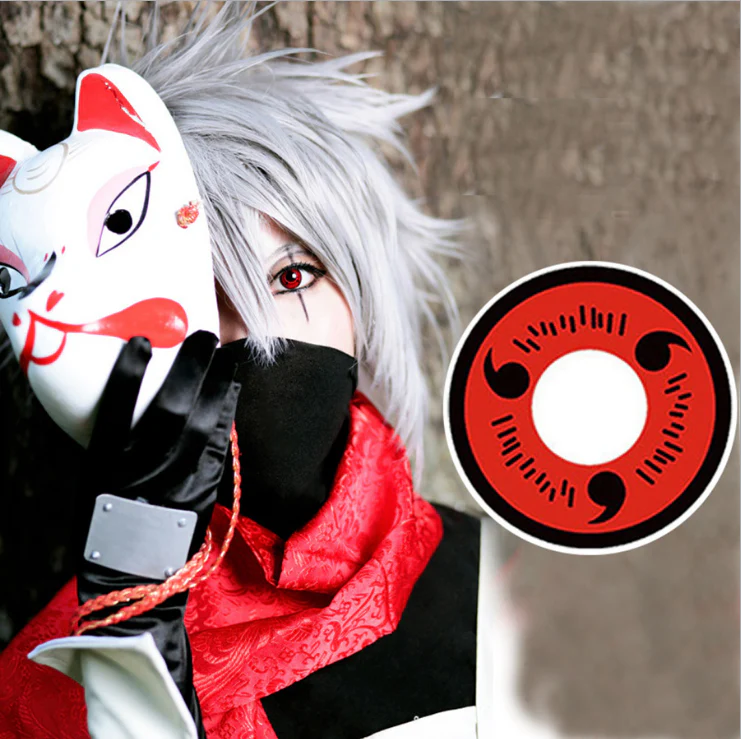 Sasuke Uchiha Cosplay Color Contact Lenses