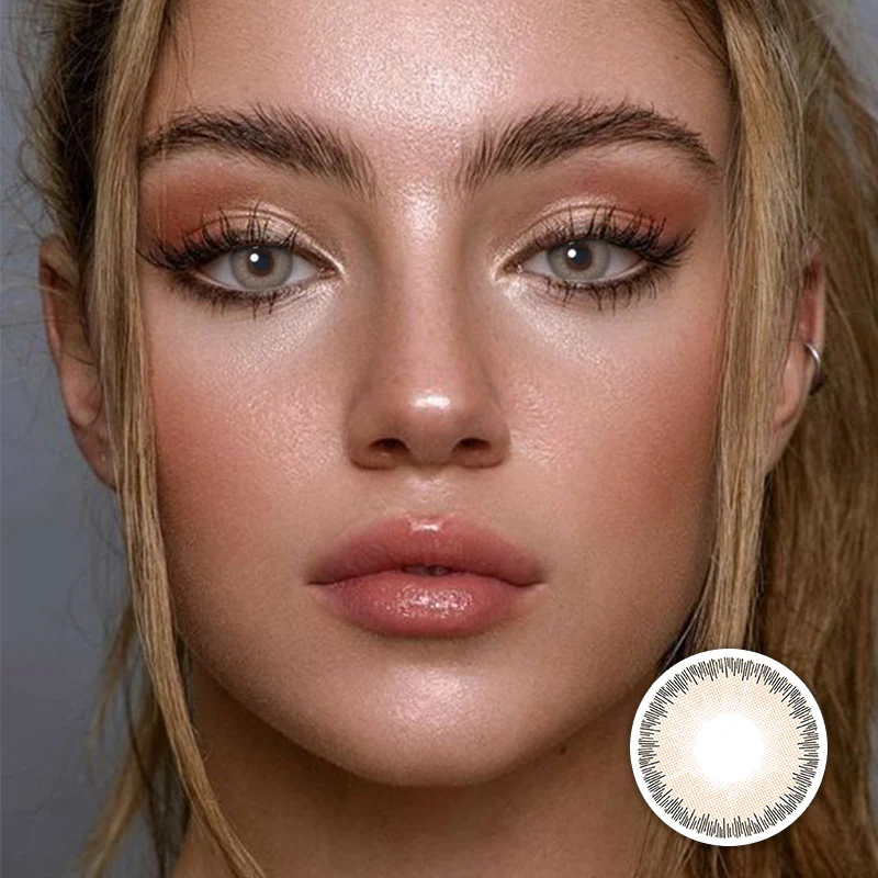 Elite Fantasy Sandy Grey Color Contact Lenses