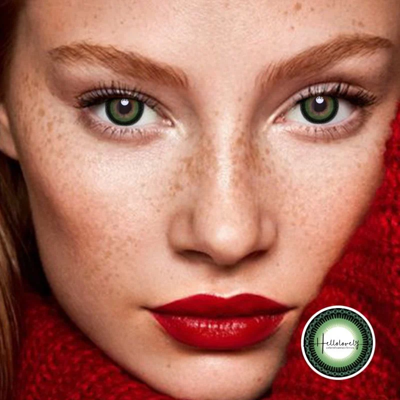 Ferris Wheel Green Color Contact Lenses