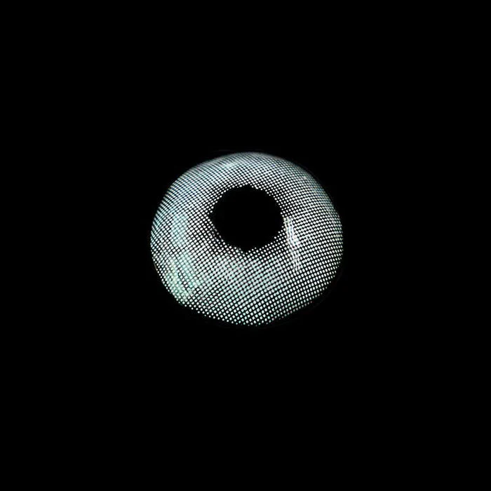 Lemon Greyish Snow Flake White Color Contact Lenses 【Prescription】