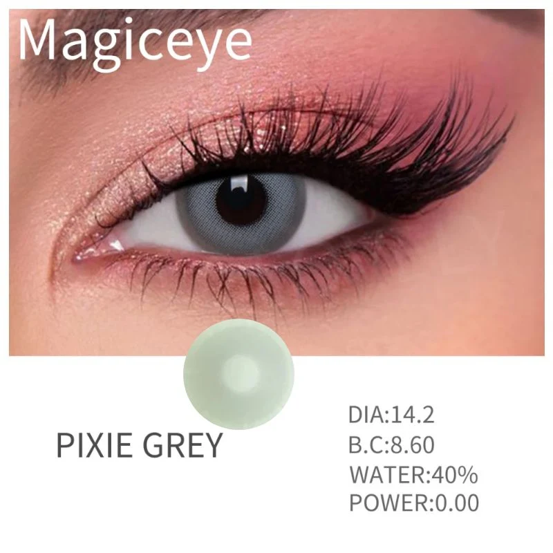 1-Day 10Pcs Pixie Grey Daily Disposable 10Pcs Color Contact Lenses