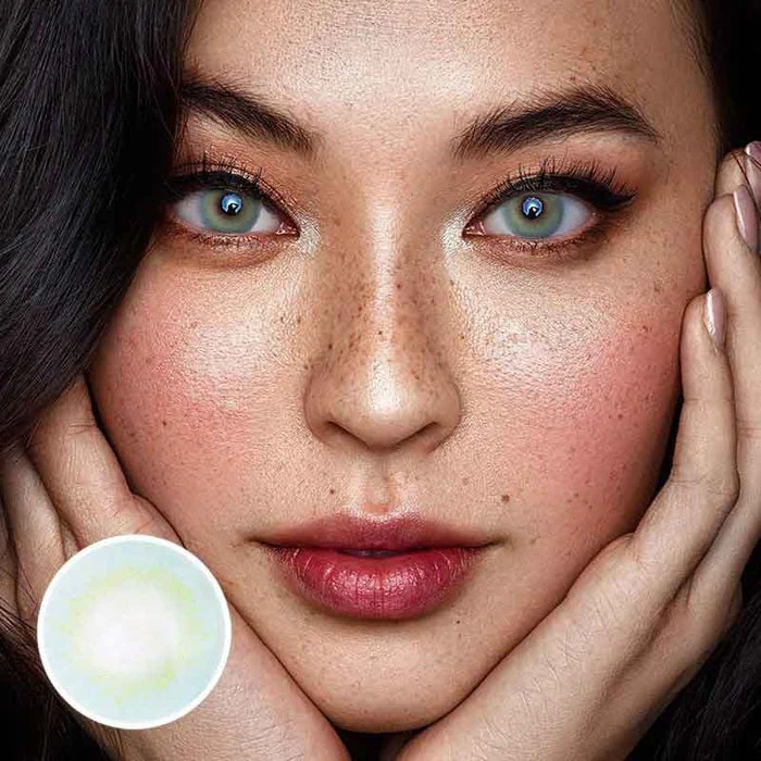 1-Day 10Pcs Cherry Nattier Blue Color Contact Lenses