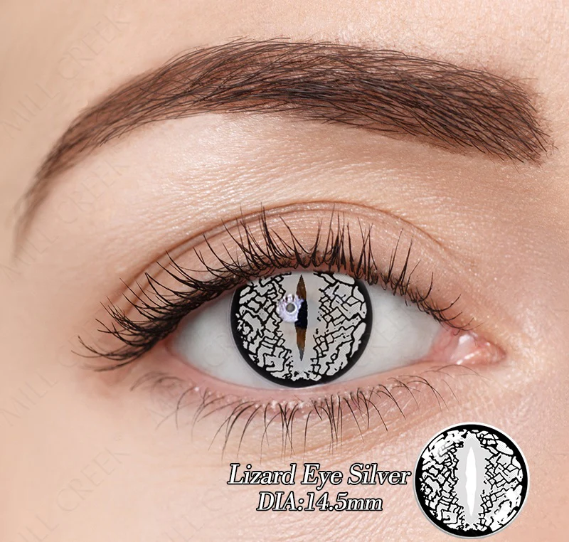 Lizard Eye Silver (SY-B1) Cosplay Contact Lenses