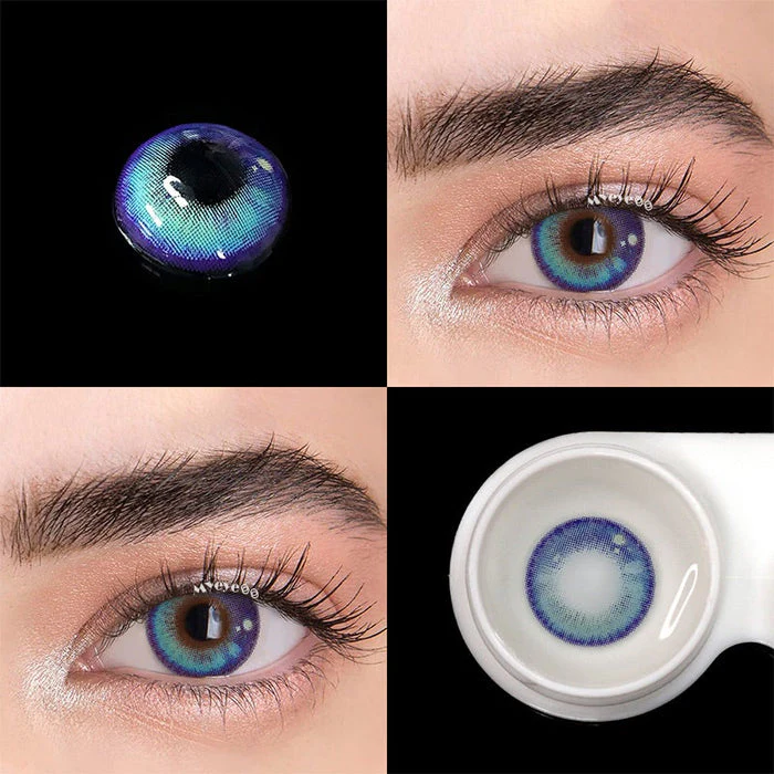 【HOT】Girl Tears Blue Color Contact Lenses