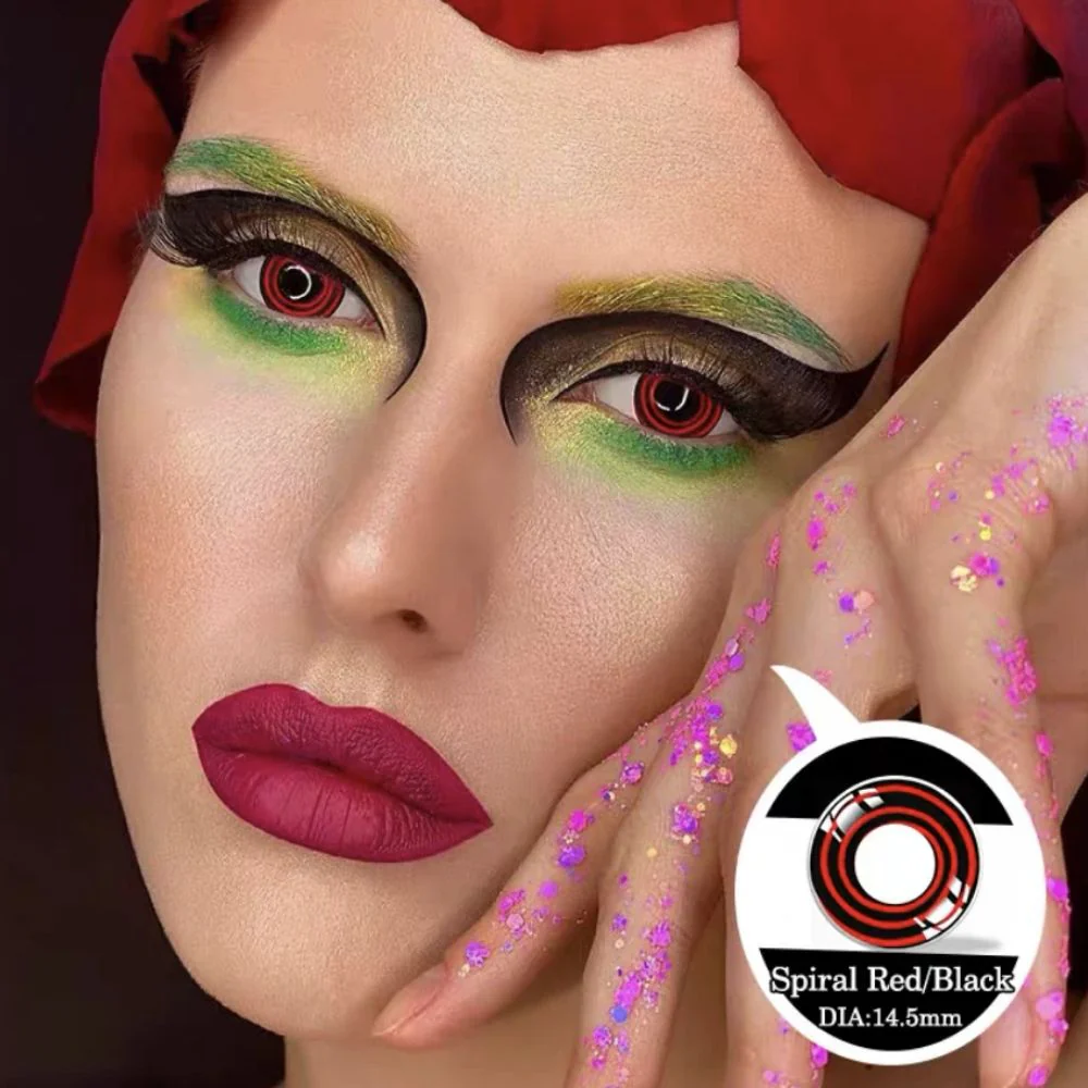 Sprical Red Black Circl Color Contact Lenses