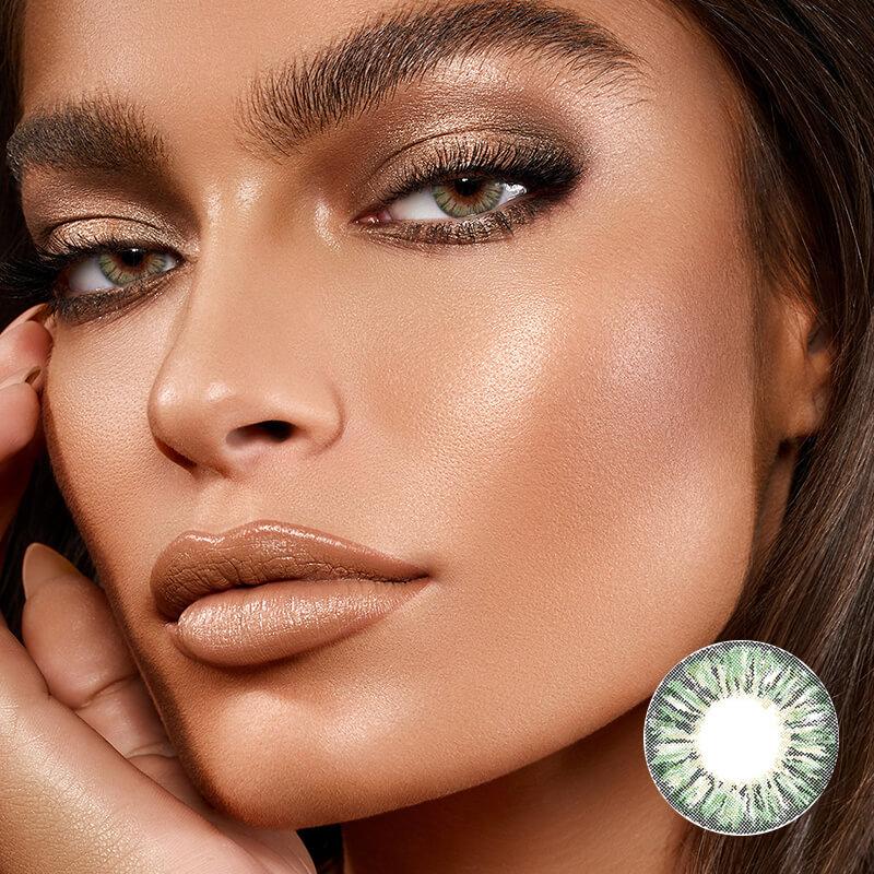 Pineapple Green Color Contact Lenses