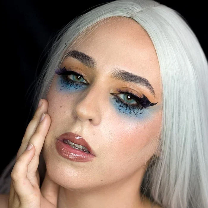 1-Day 10Pcs Cherry Nattier Blue Color Contact Lenses