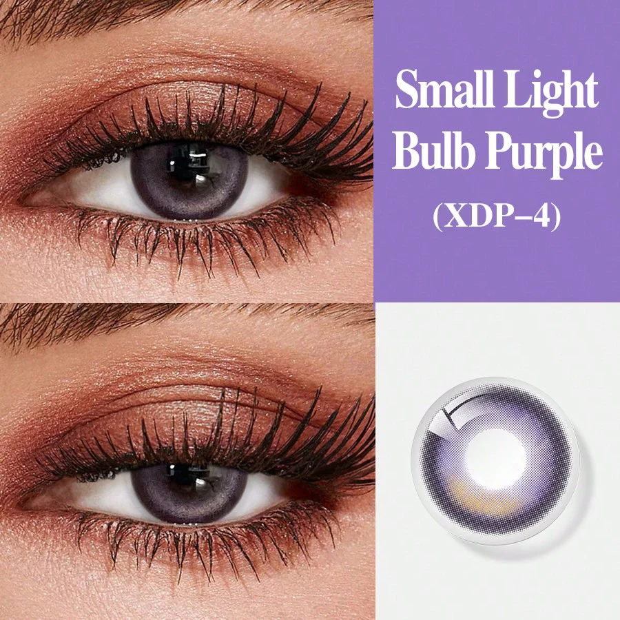 1 Pair Colored Contact Lenses Cosmetic Contact Lens Yearly Disposable Eye Makeup 14.2mm