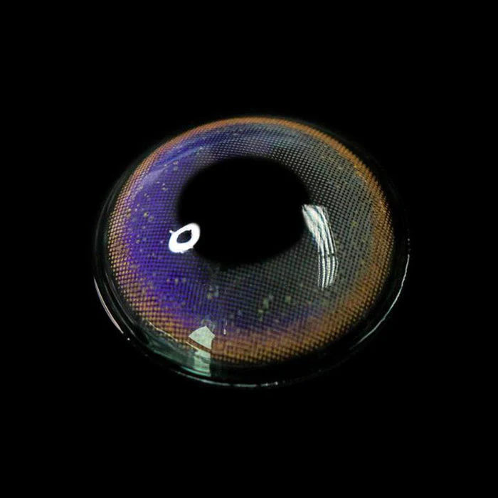 Rainbow Neon Brown Color Contact Lenses【Prescription】