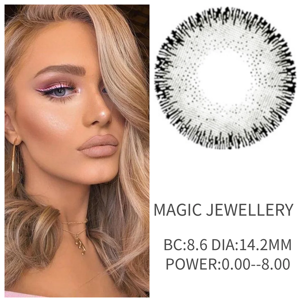 Magic Jewellery Color Daily Disposable 10Pcs Contact Lenses【Prescription】