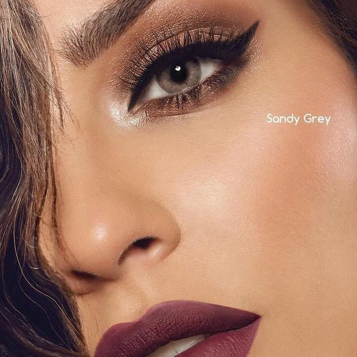 Elite Fantasy Sandy Grey Color Contact Lenses