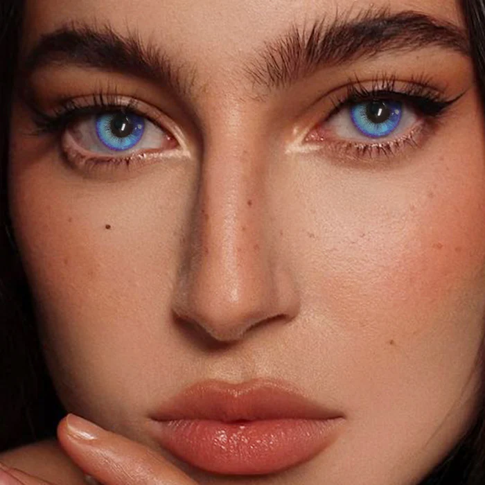 【HOT】Girl Tears Blue Color Contact Lenses