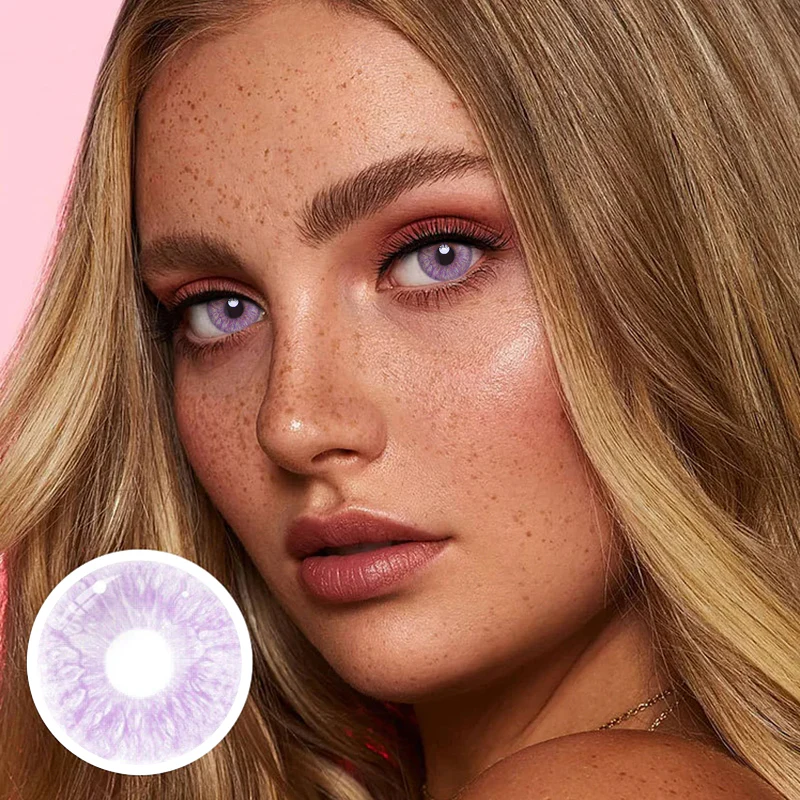 Rococo Heat Purple Color Contact Lenses