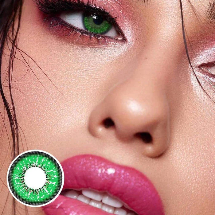 Love Word Green Cosplay Color Contact Lenses