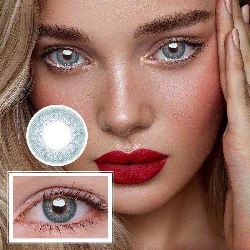 Light-Blue Color Contact Lenses【Prescription】