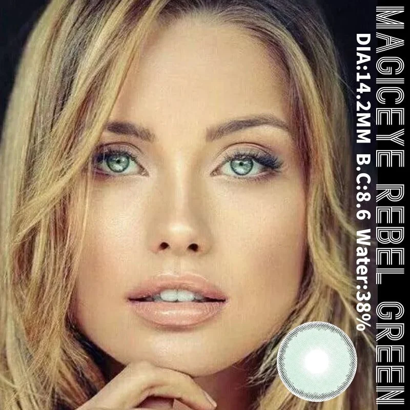 Rainbow Bassia Green Color Contact Lenses