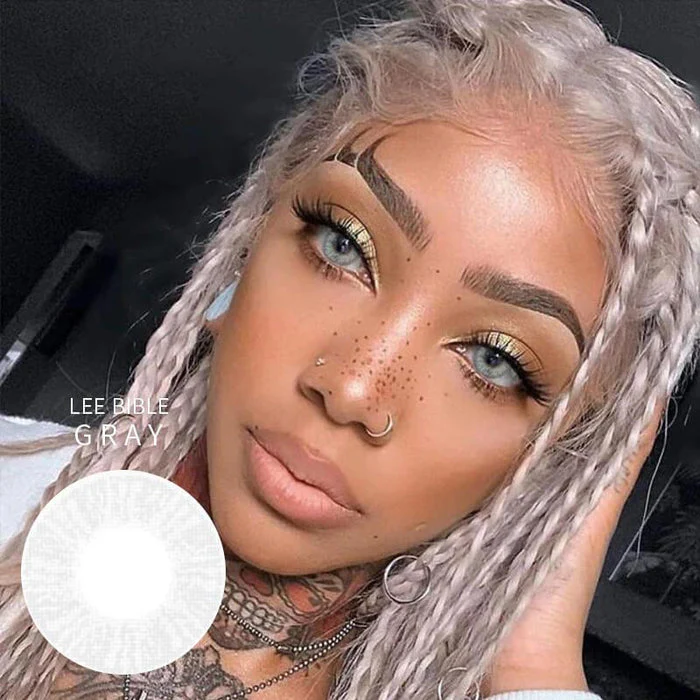 【HOT】Lee Bible Grey Daily Disposable 10Pcs Color Contact Lenses