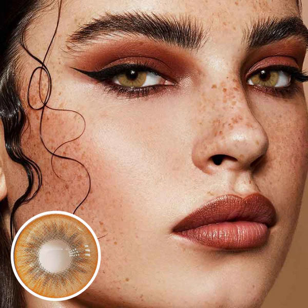 1-Day 10Pcs Glacier Brown Daily Disposable 10Pcs Color Contact Lenses