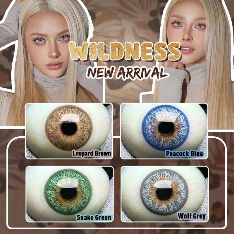 Wildness Peacock Blue Color Contact Lenses