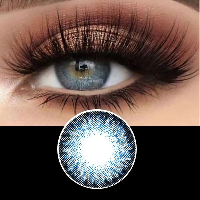 【NEW】Egypt Blue Daily Disposable 10Pcs Color Contact Lenses【High Prescription】