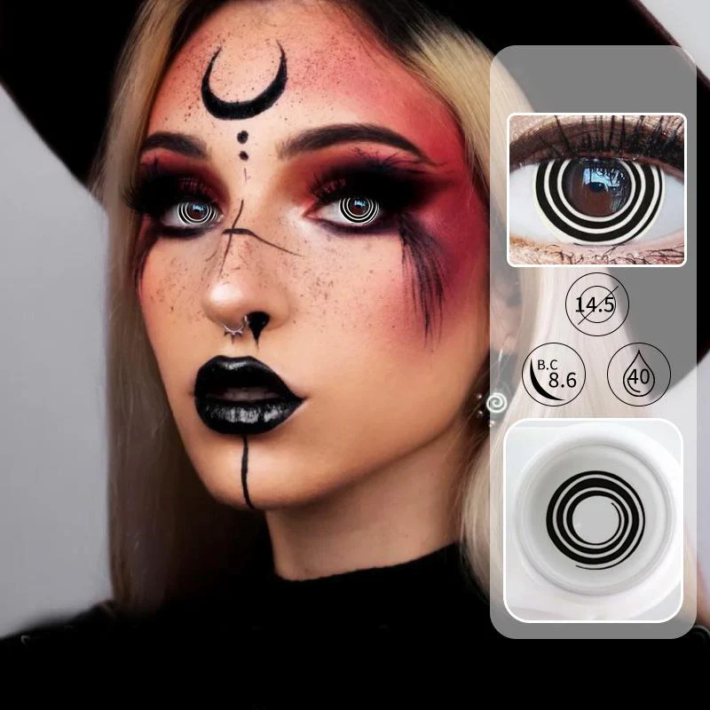 Black Thread Halloween Color Contact Lenses