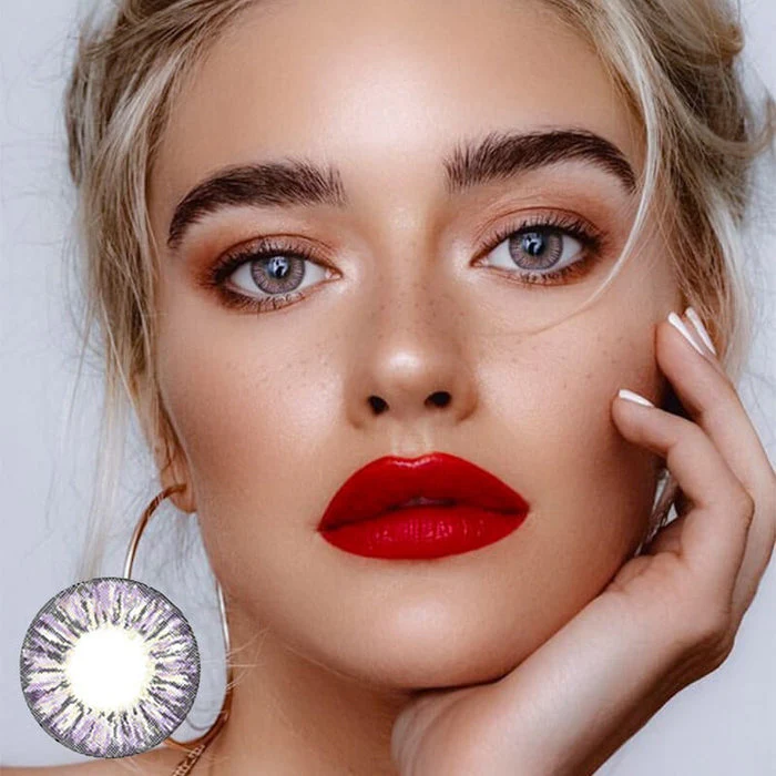 Pineapple Purple Color Contact Lenses