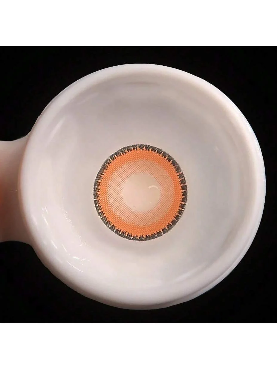 1Pairs Yummy Brown Yearly Cosmetic Eye Lenses Natural Contact Lenses